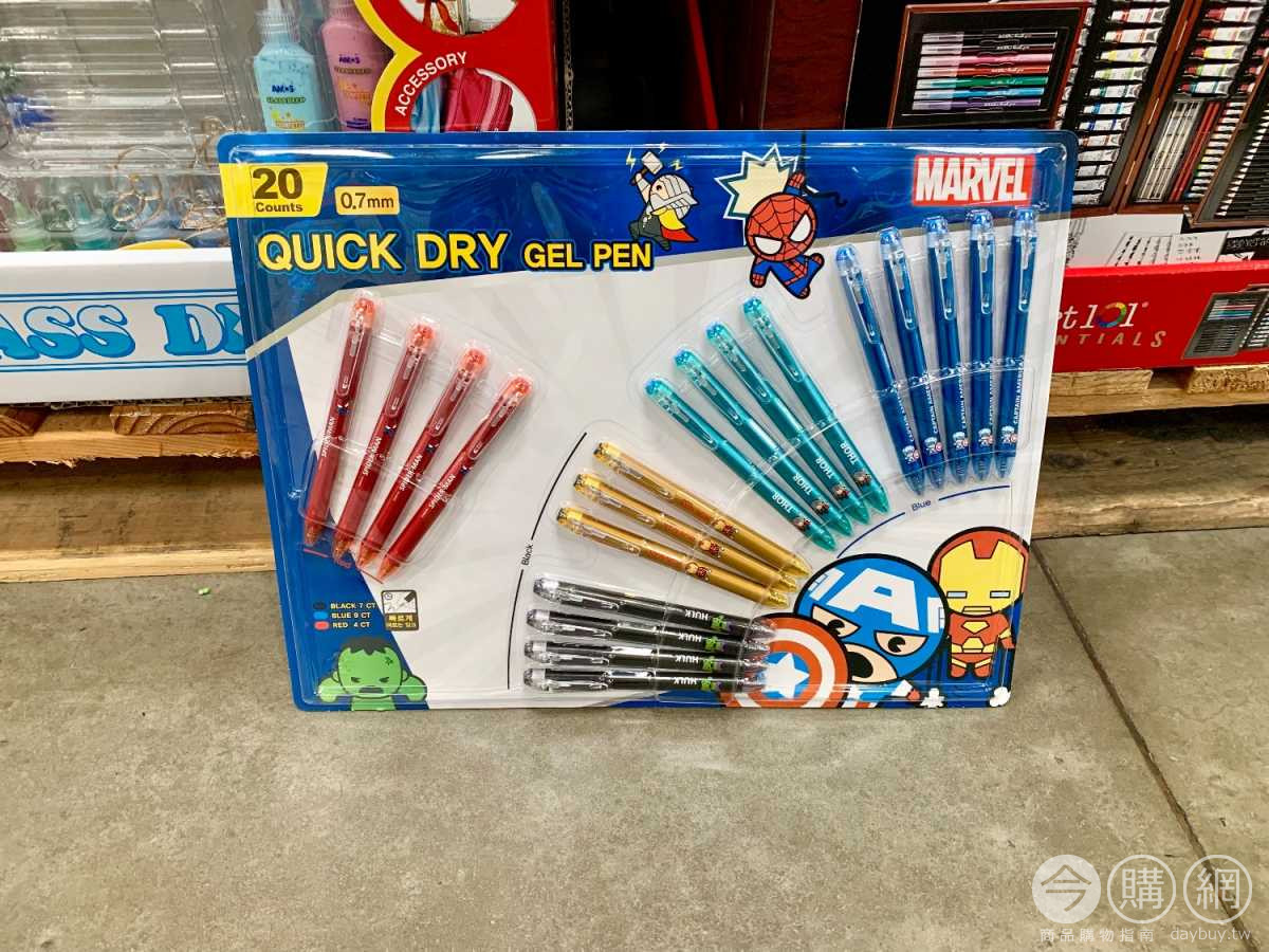 Costco好市多卡通速乾鋼珠筆20入 122849 Costco好市多商品經驗老實說
