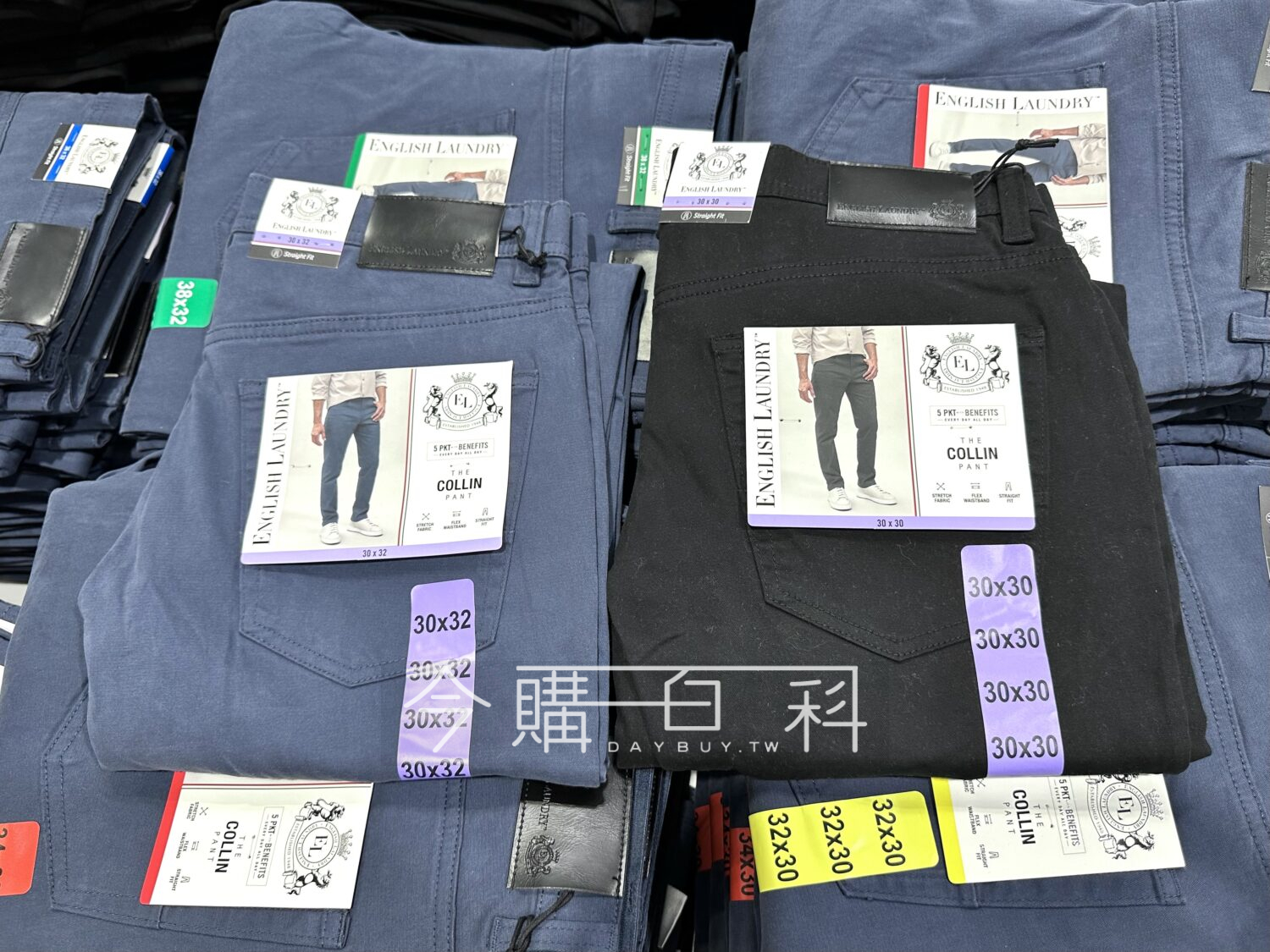 ENGLISH LAUNDRY 男彈性休閒長褲 #1721647