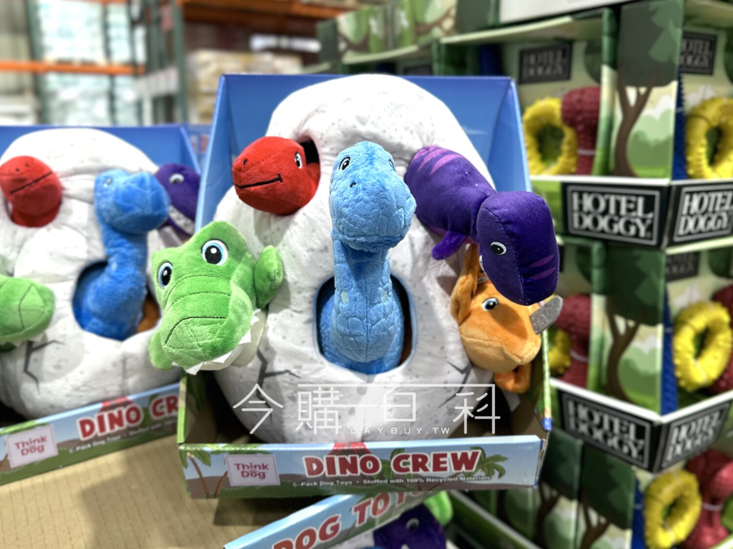 THINK DOG 寵物玩具 恐龍蛋造型6入組 #1690500