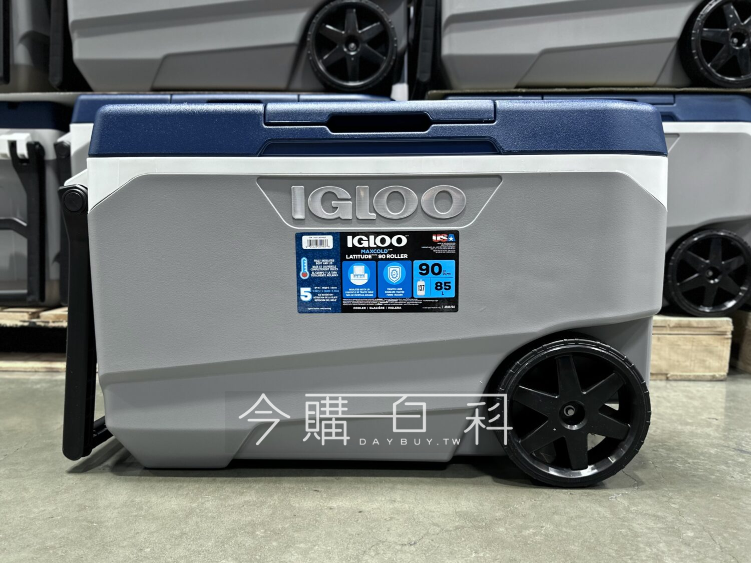 IGLOO 90QT 85公升滾輪冰桶 #1654607