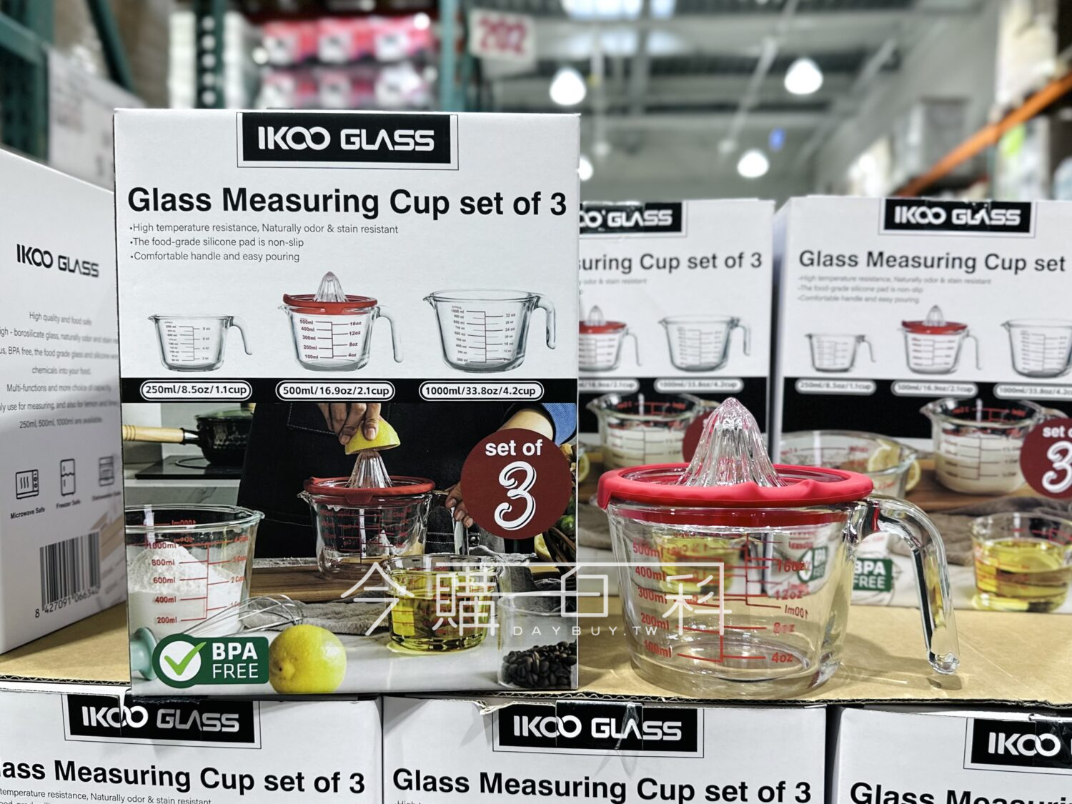 IKOO GLASS 玻璃量杯3件組 #139905