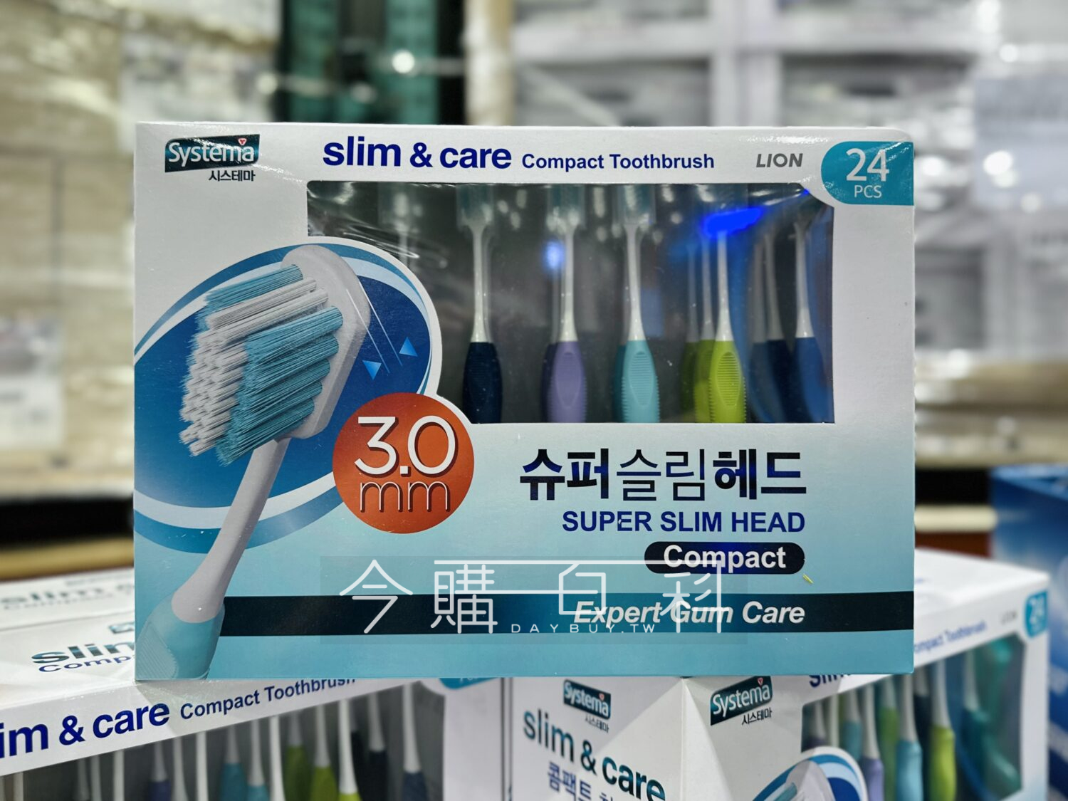 SYSTEMA 獅王細潔牙刷24入 牙刷含刷頭保護蓋 #145634