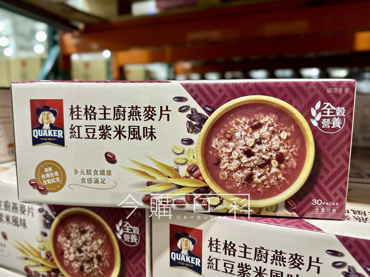 QUAKER 桂格燕麥片 紅豆紫米風味 #145178