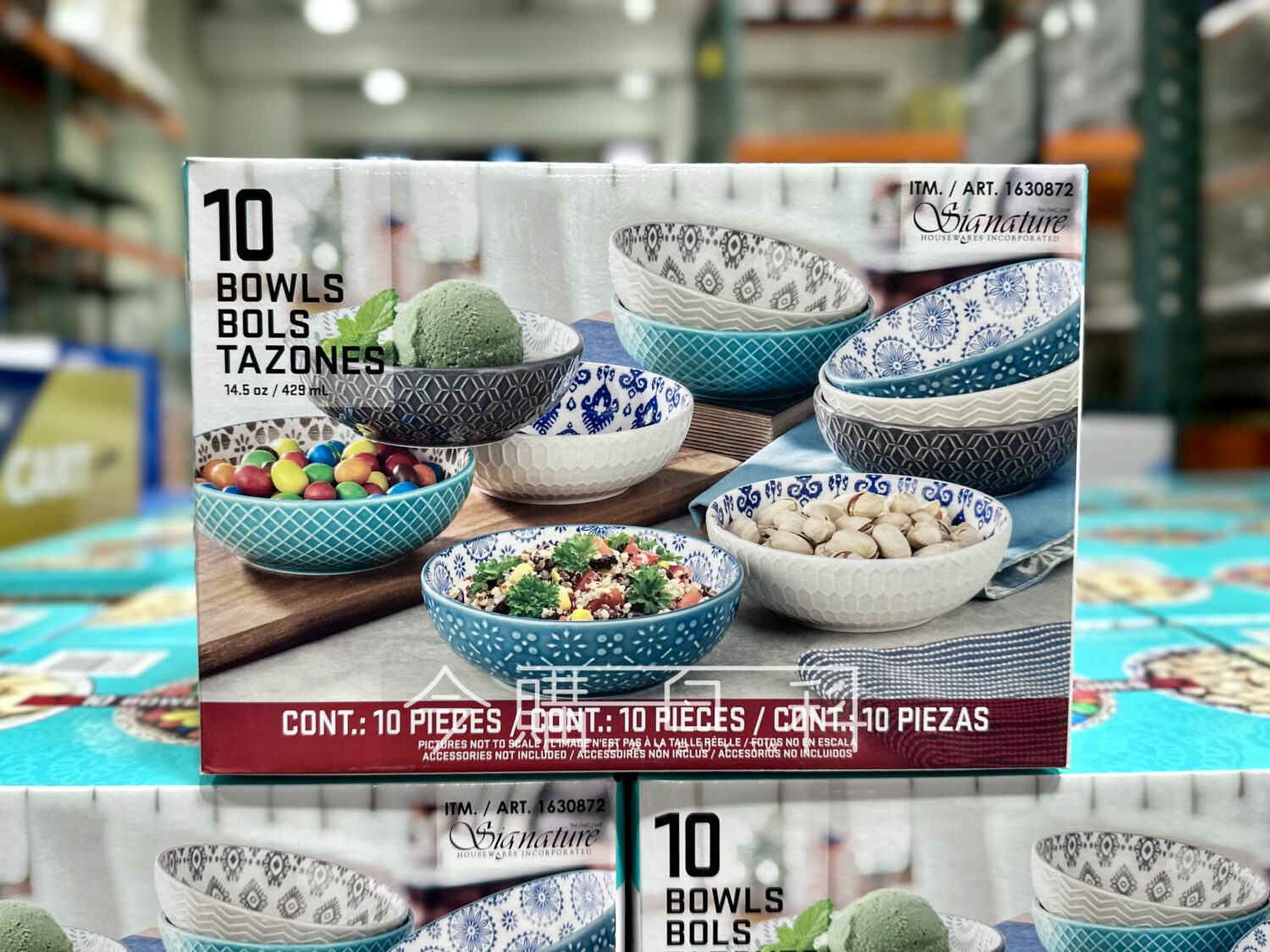 SIGNATURE 彩繪陶碗10件組 #1630872