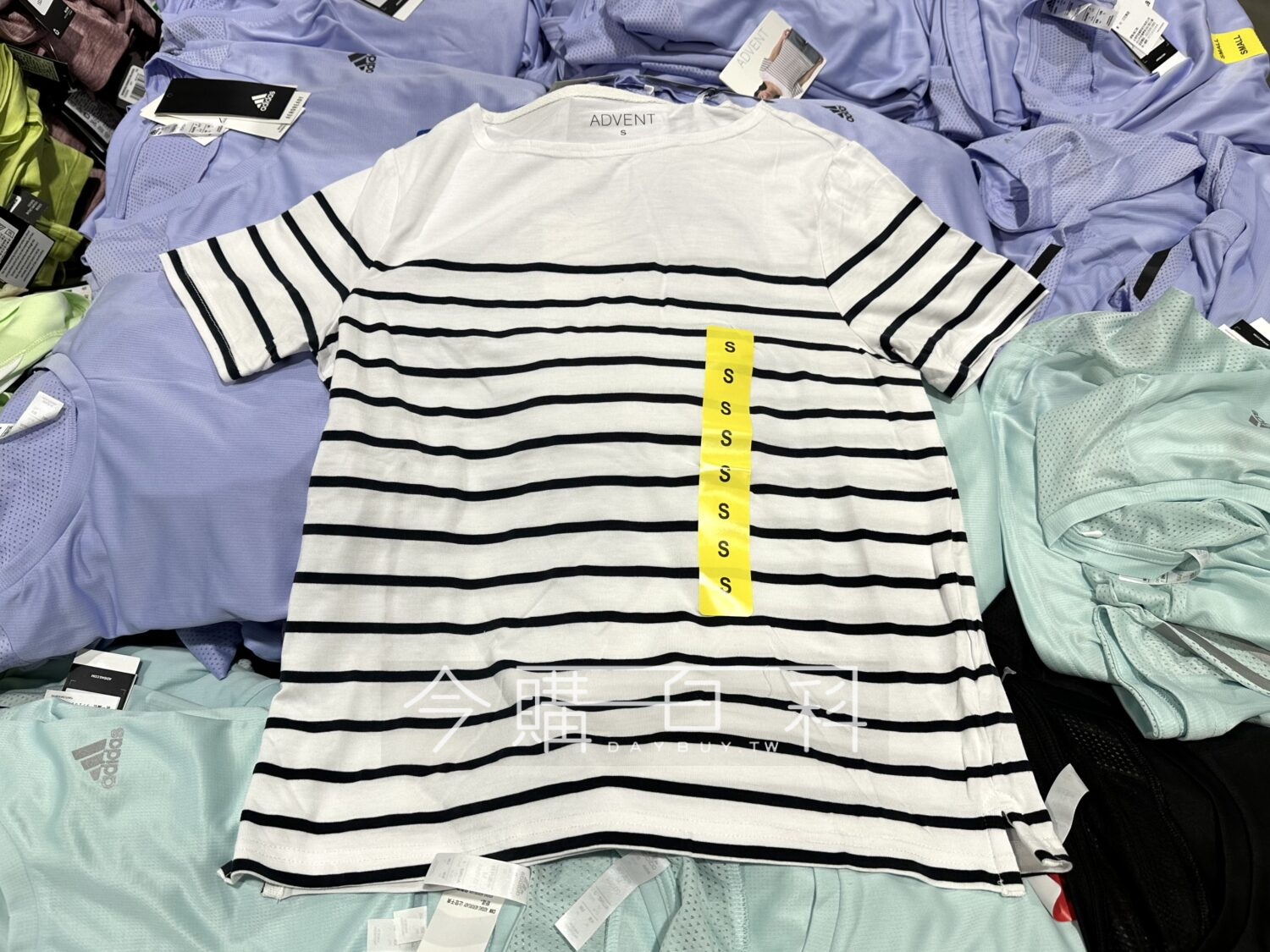 ADVENT 女短袖條紋上衣 #148954