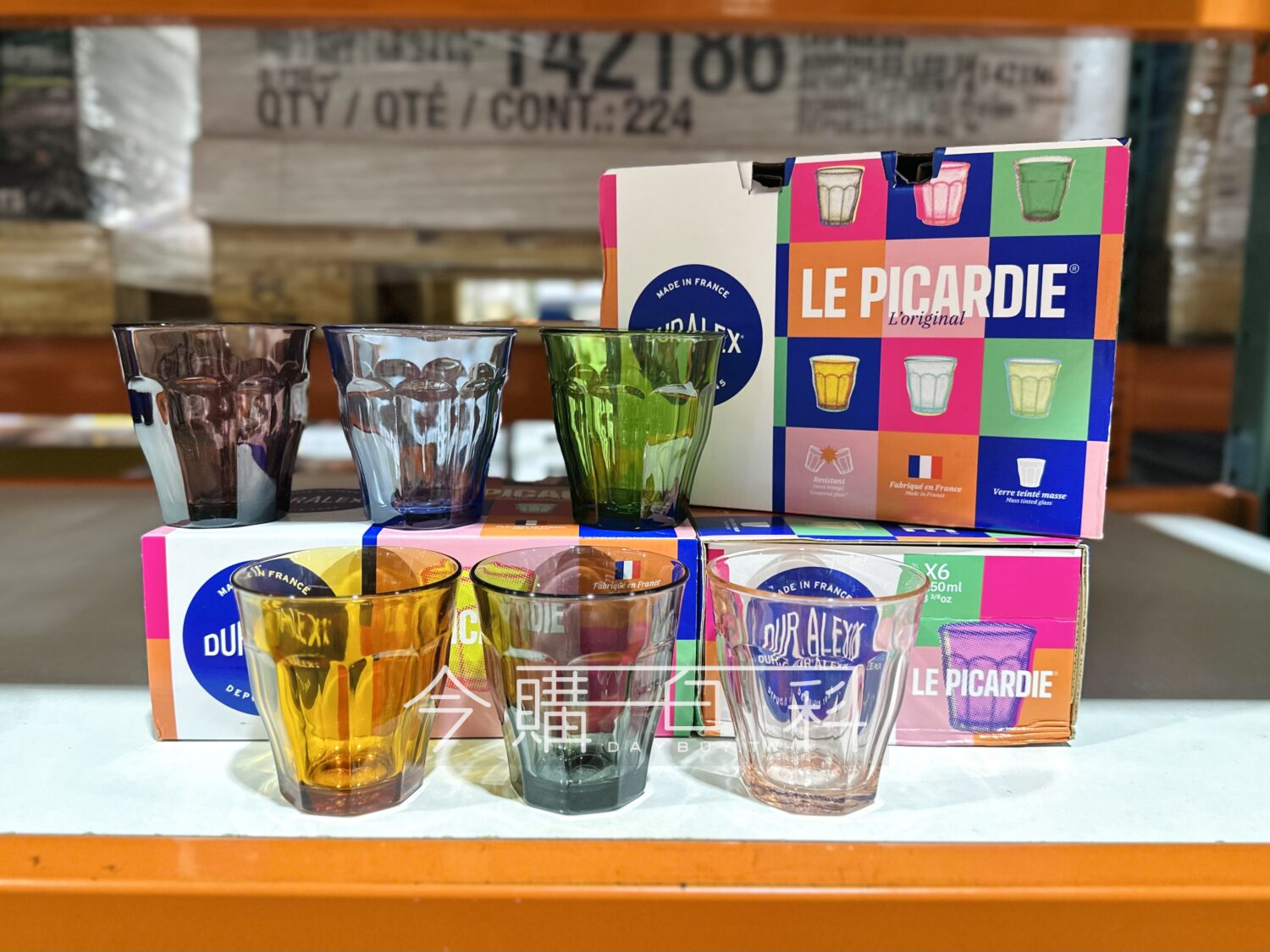 DURALEX 彩色玻璃杯6件組 #148423