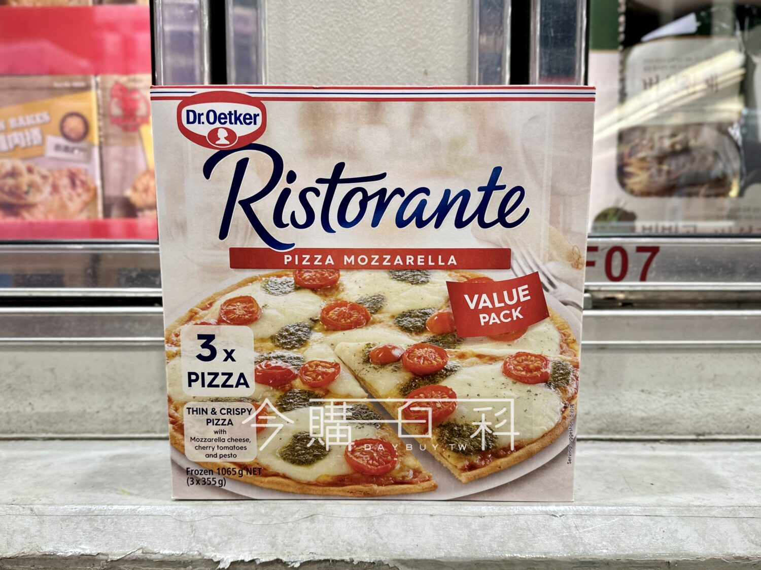 DR.OETKER 冷凍摩佐瑞拉起司薄脆比薩 #151724