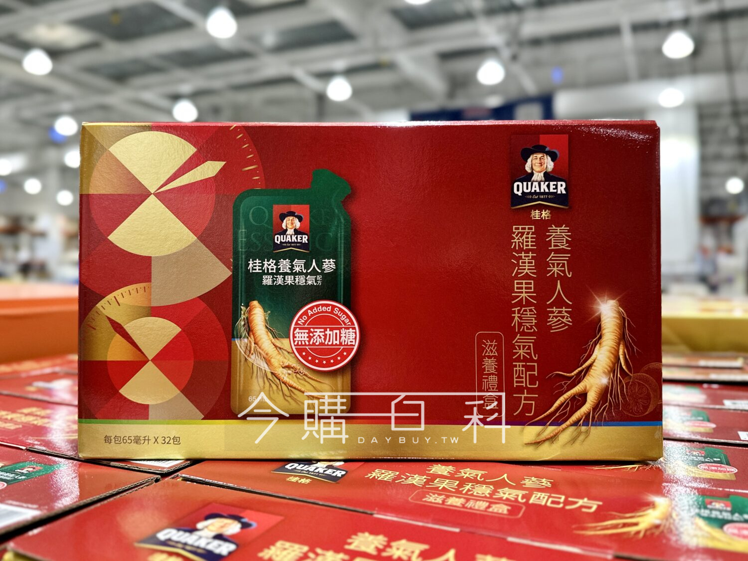 QUAKER 桂格養氣人蔘無添加糖羅漢果穩氣配方 #1142408