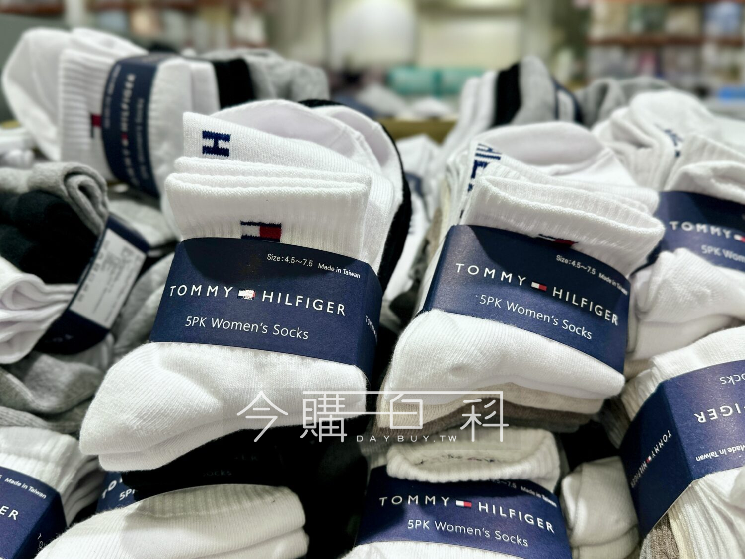 TOMMY HILFIGER 女中筒襪五入組 #233005