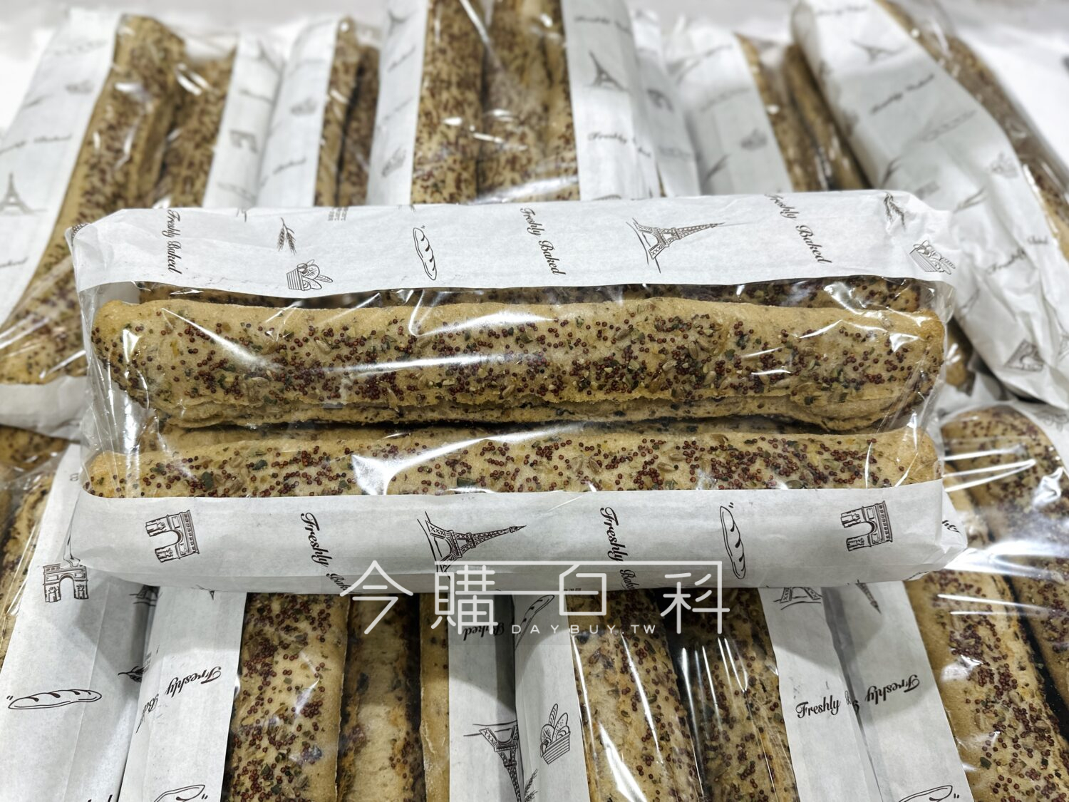 歐式高纖穀粒長棍麵包4入 #151993