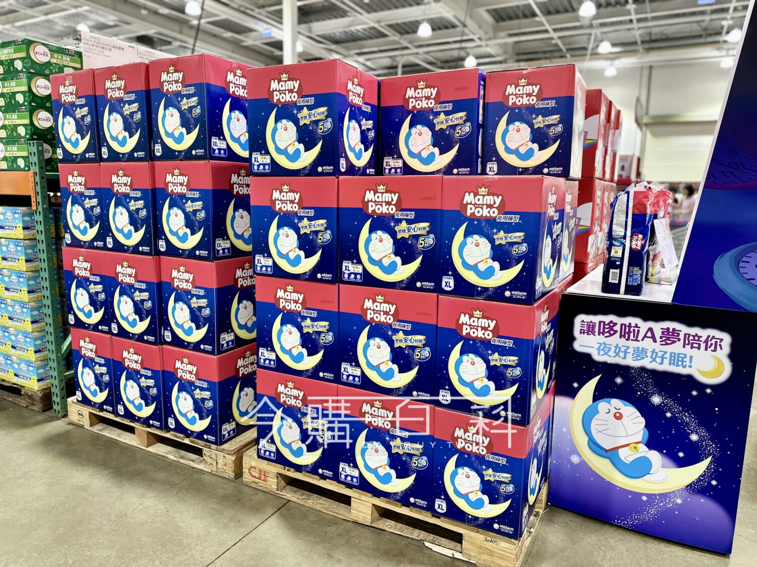 MAMYPOKO 滿意寶寶哆啦A夢夜用褲 L XL XXL #149451 #149452 #149453