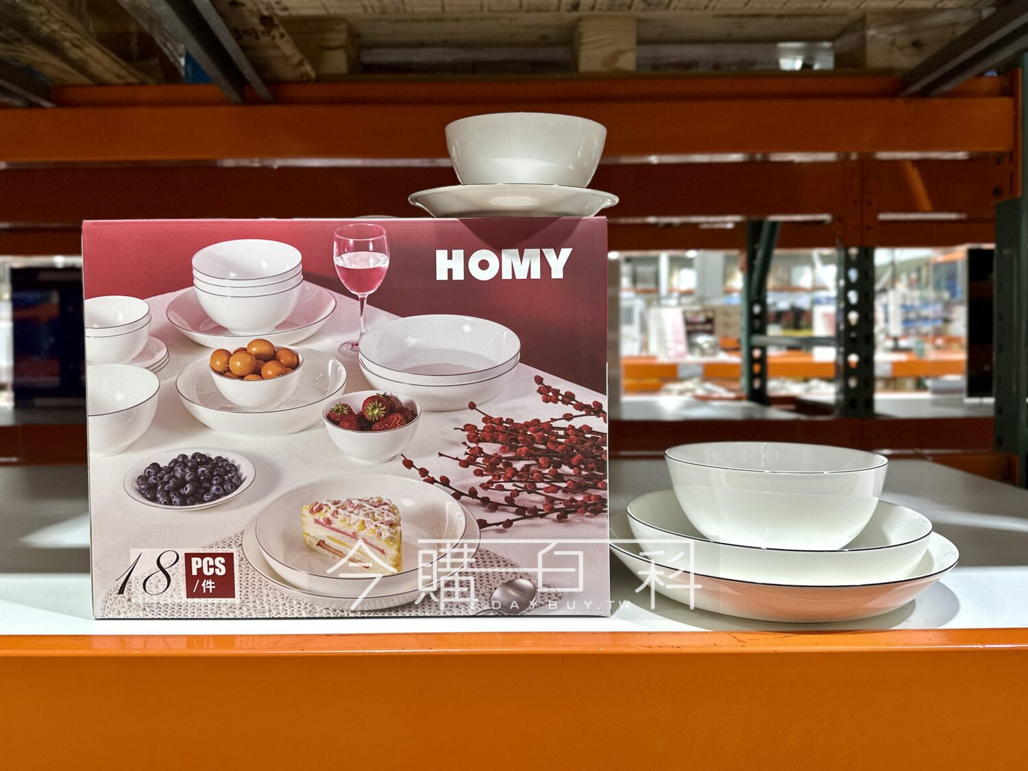 HOMY 骨瓷餐具18件組/四人份 #8524116