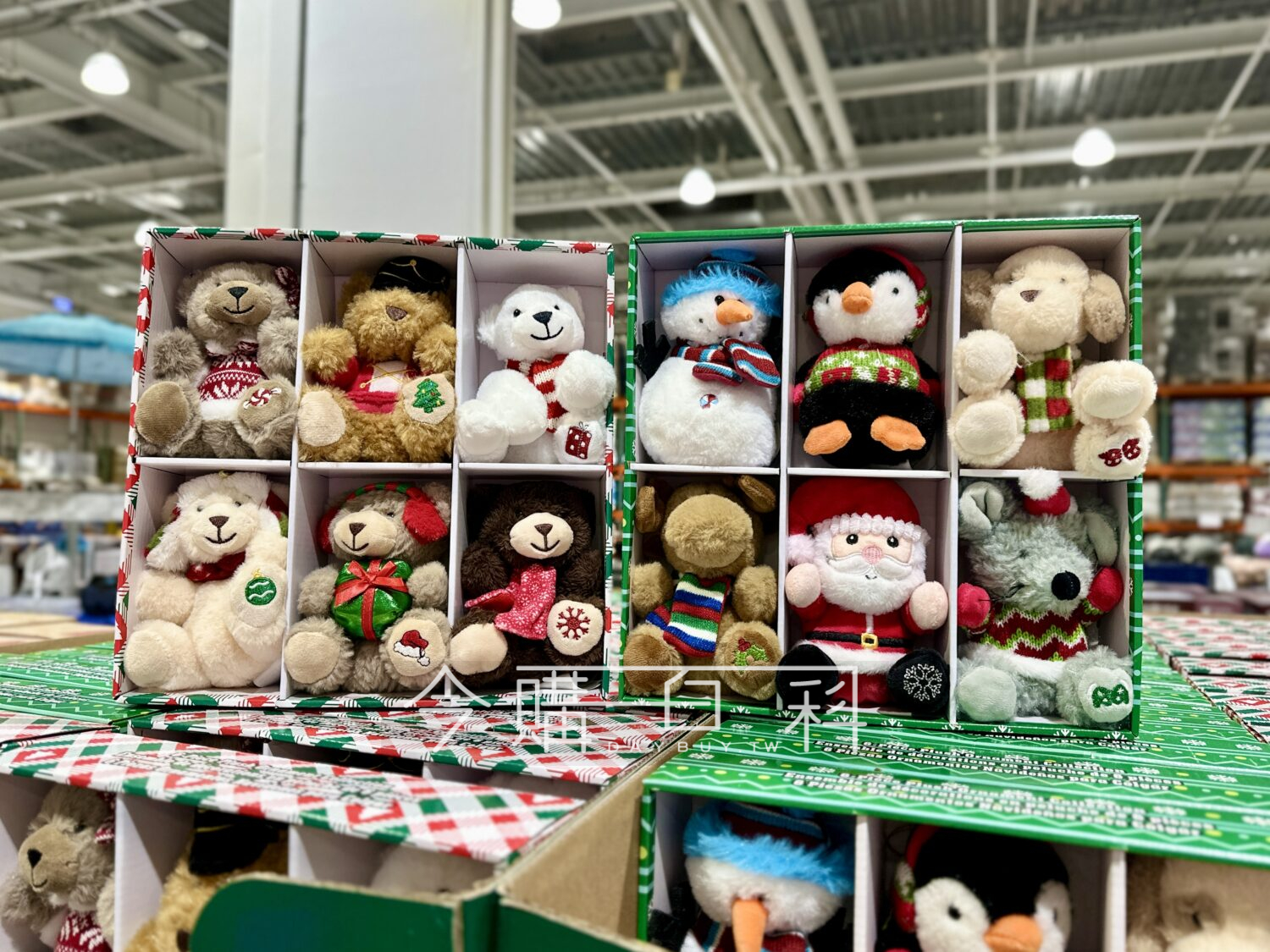 4.5吋聖誕絨毛裝飾6入 #1851470