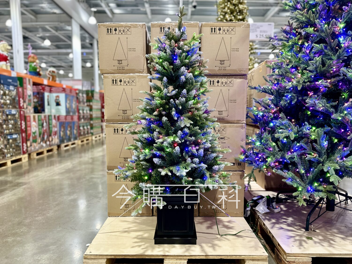 137公分LED盆裝聖誕樹附無線搖控器 #1785046