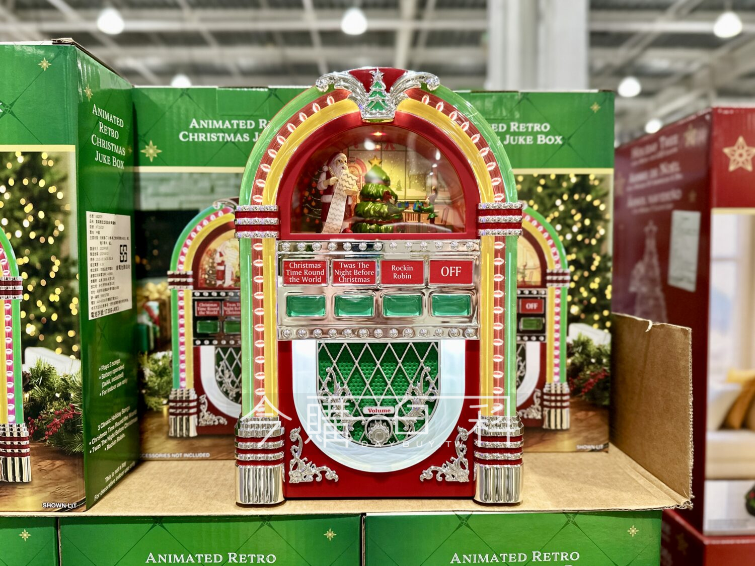 點唱機造型聖誕音樂擺飾 #682536